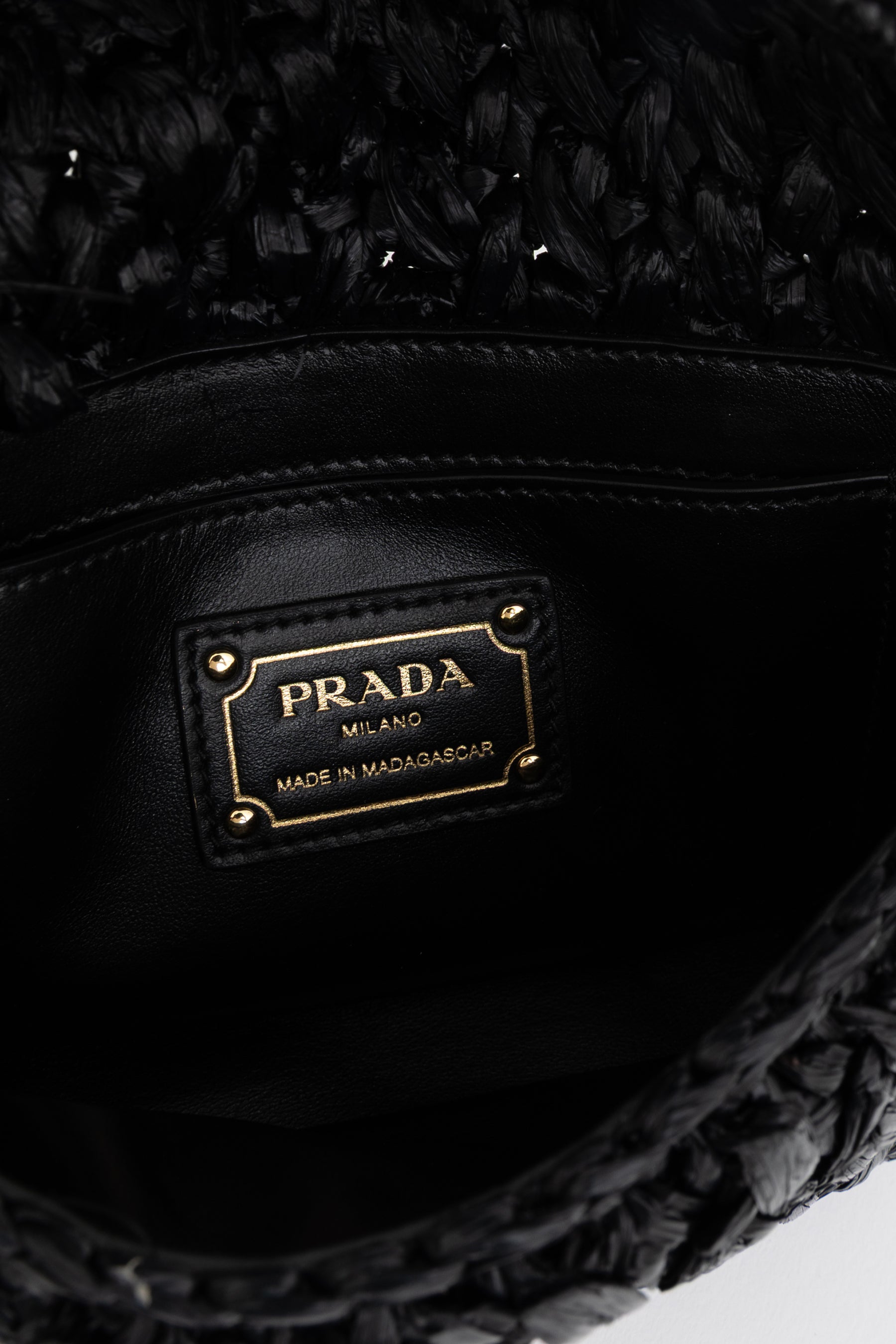 Raffia Logo Crossbody Bag