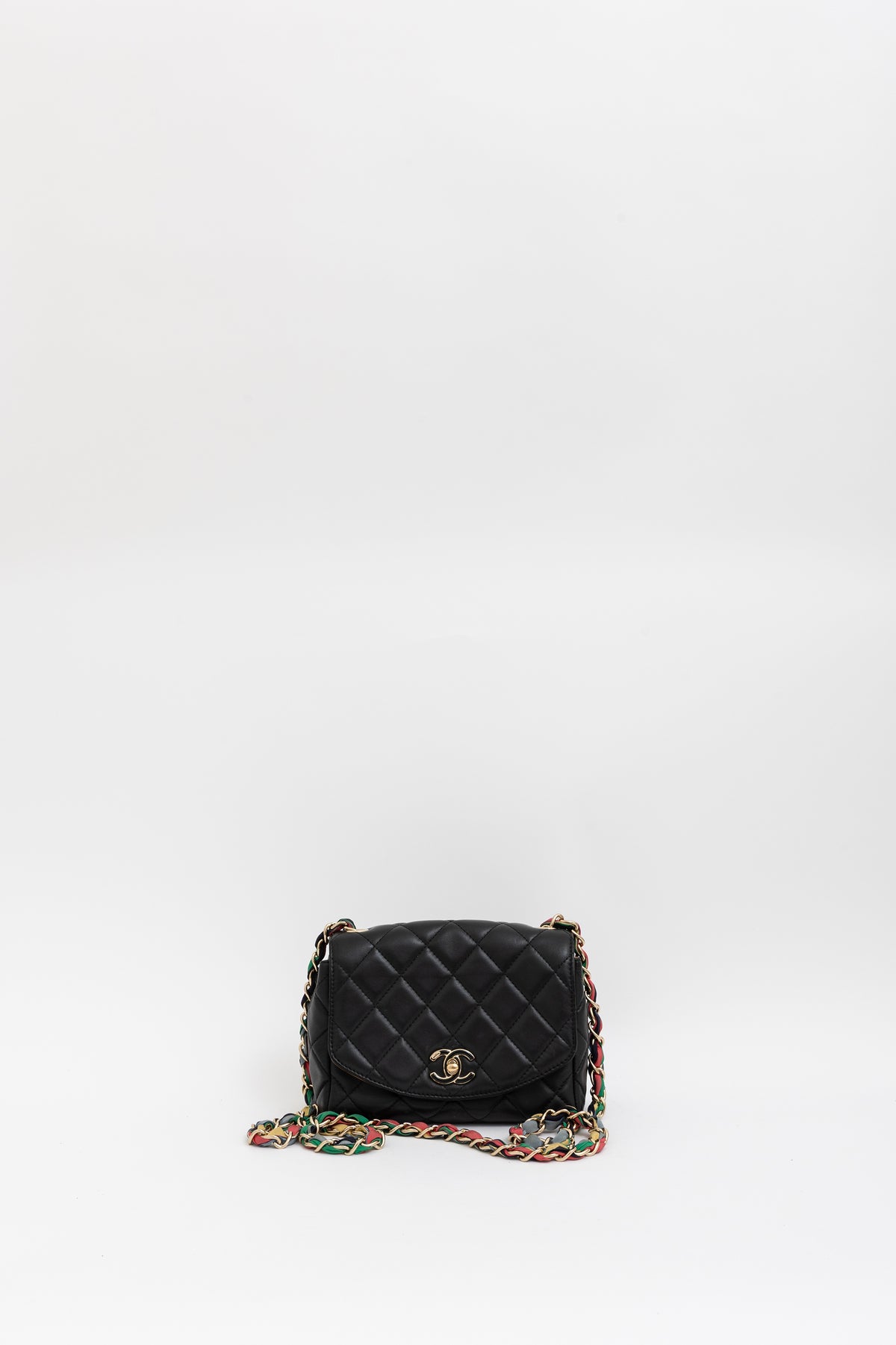 Ribbon Chain Small Flap Bag