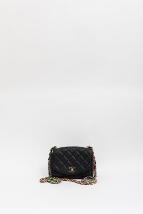 Ribbon Chain Small Flap Bag