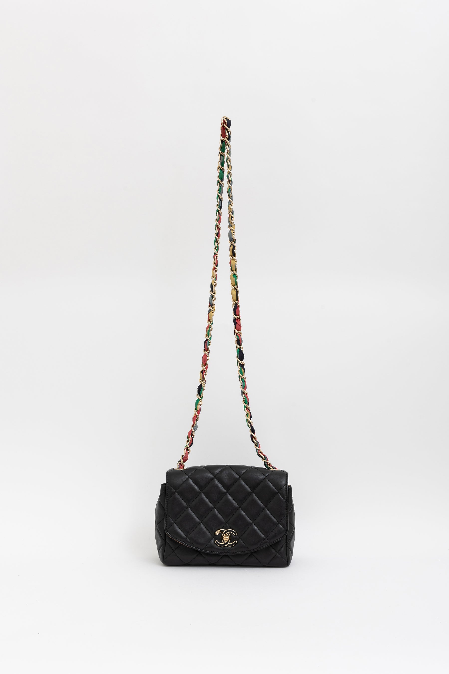 Ribbon Chain Small Flap Bag