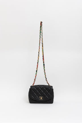 Ribbon Chain Small Flap Bag