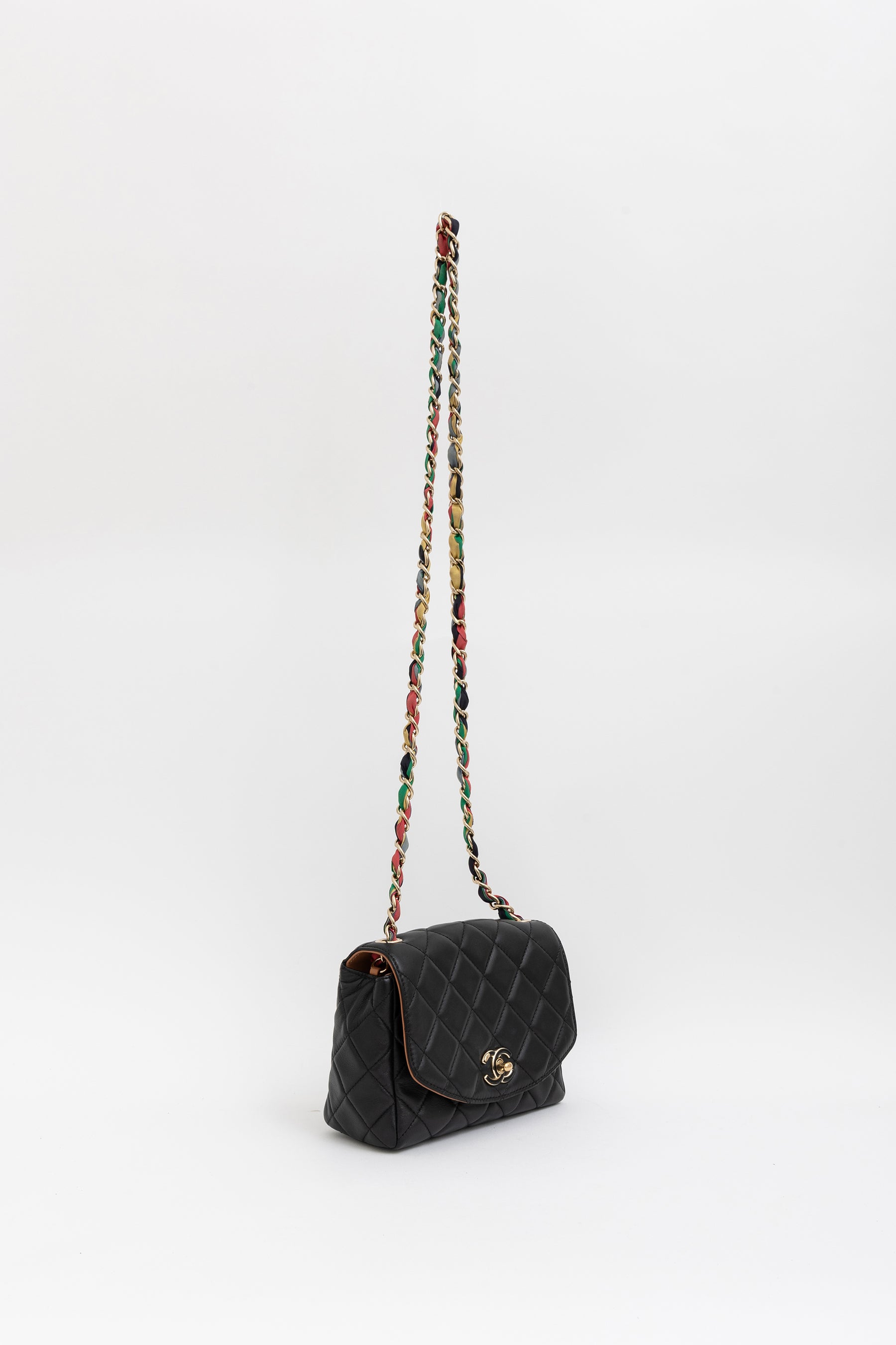 Ribbon Chain Small Flap Bag