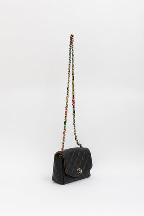 Ribbon Chain Small Flap Bag