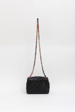 Ribbon Chain Small Flap Bag