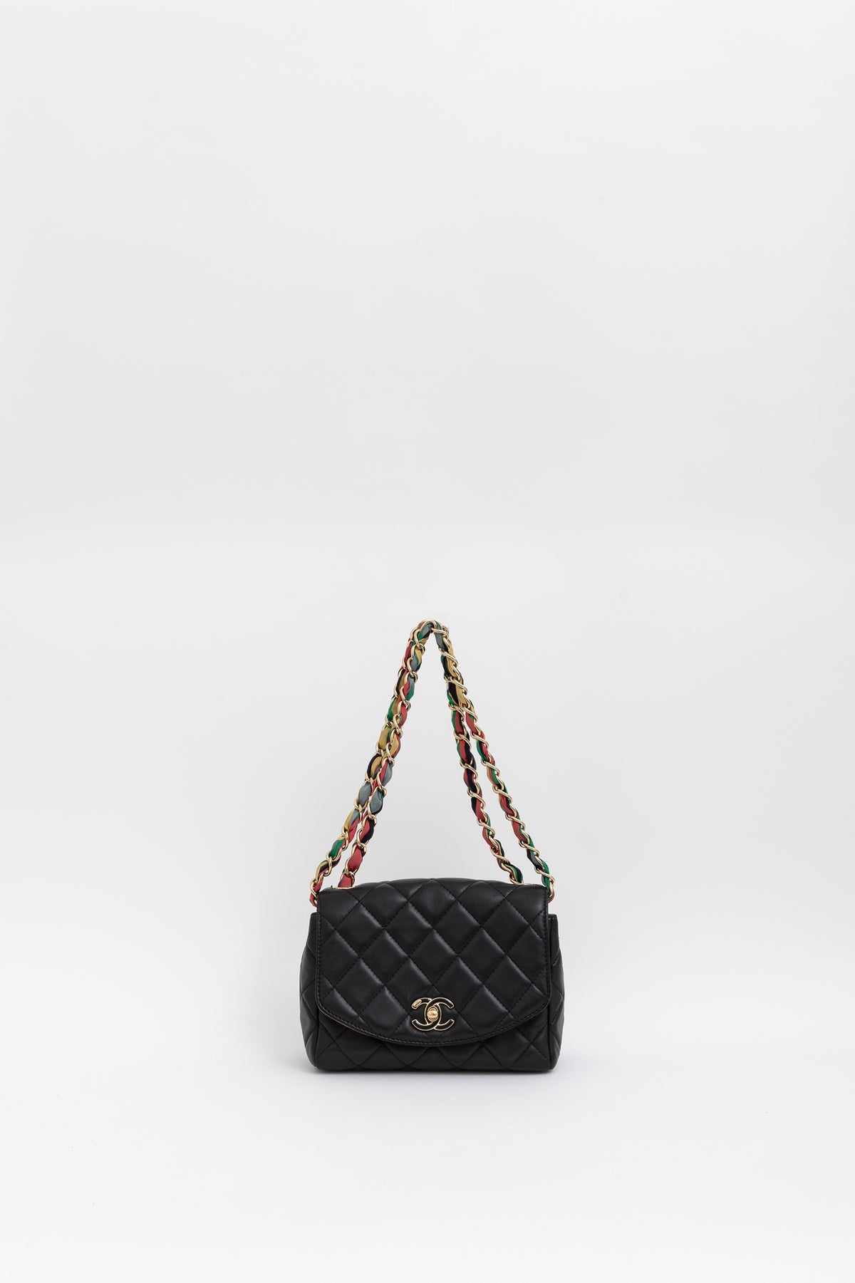 Ribbon Chain Small Flap Bag