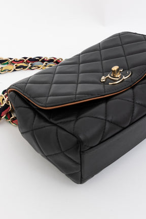 Ribbon Chain Small Flap Bag