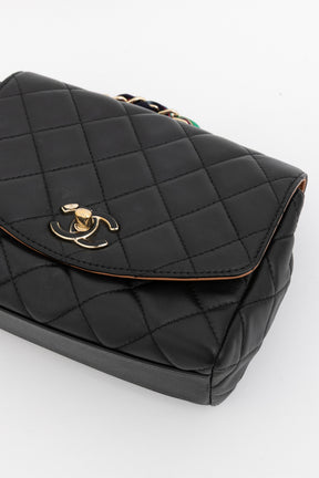 Ribbon Chain Small Flap Bag