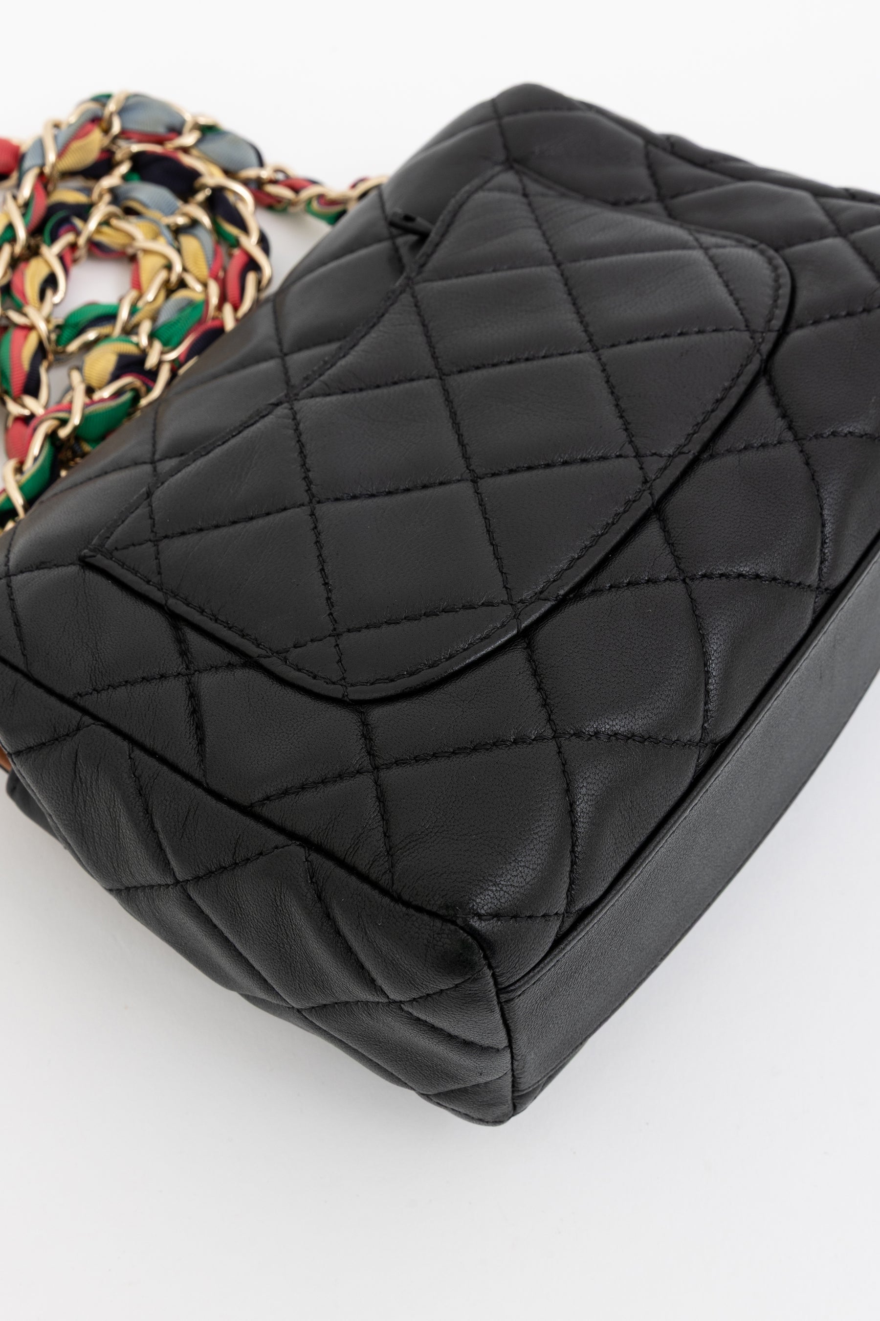 Ribbon Chain Small Flap Bag