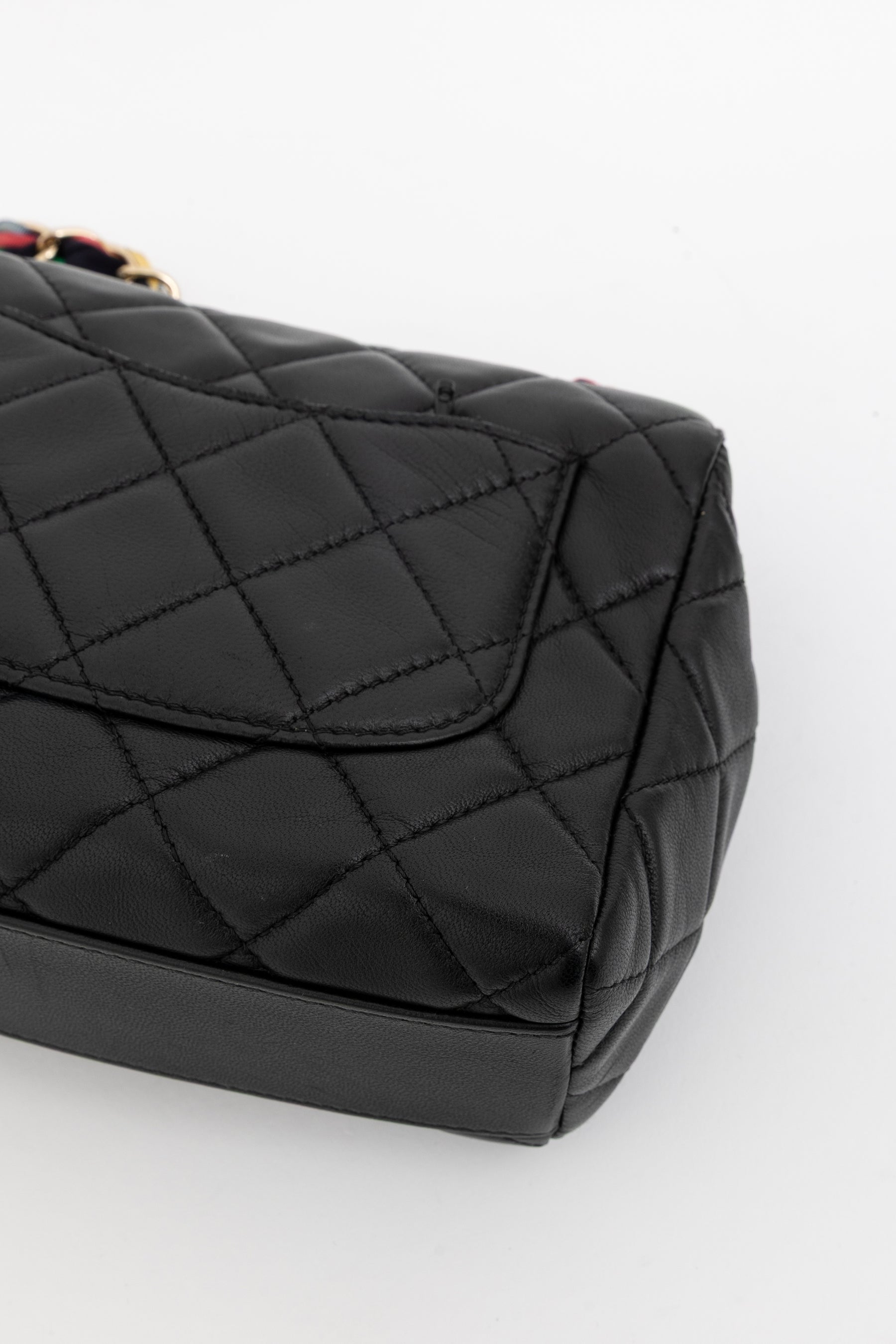 Ribbon Chain Small Flap Bag
