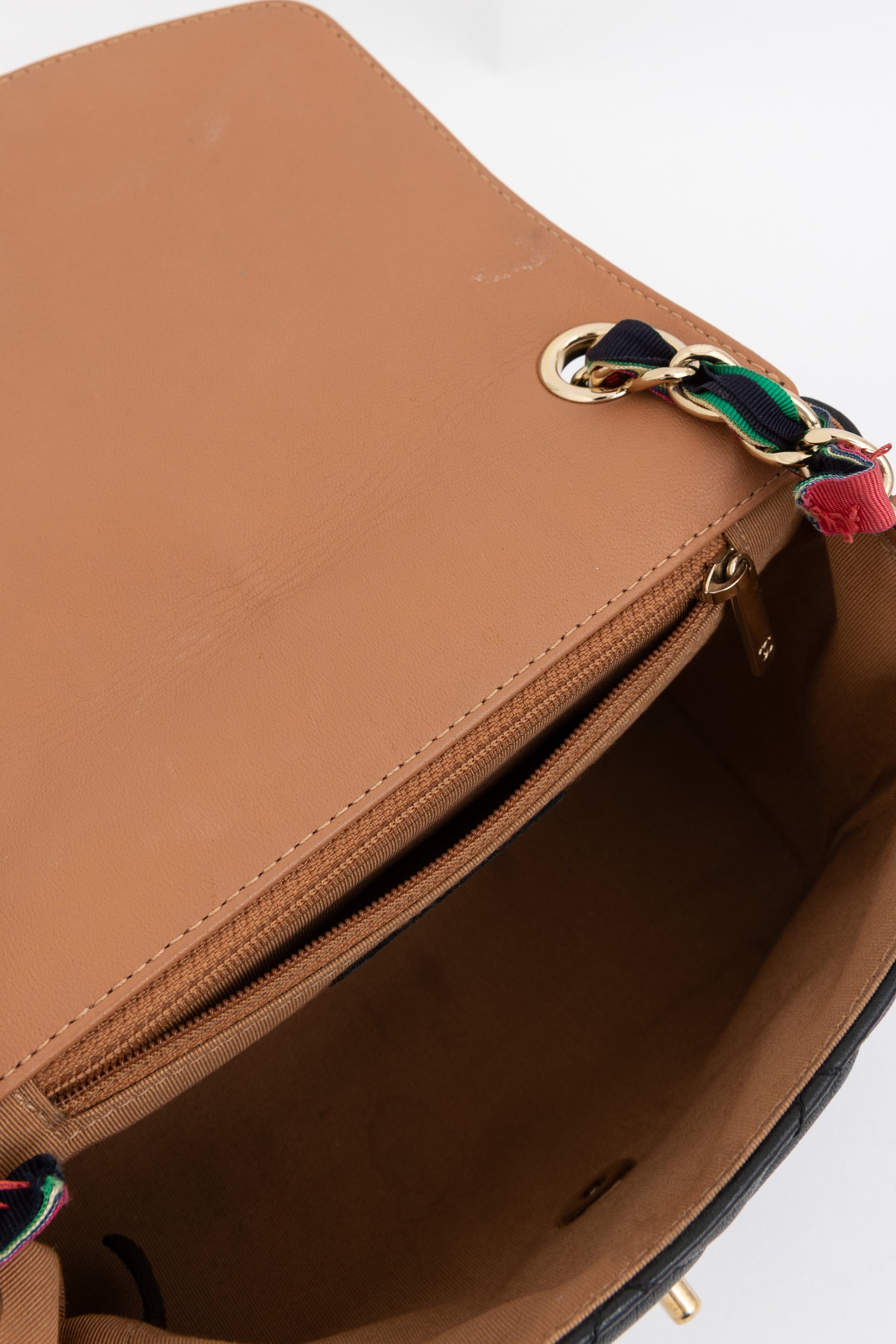 Ribbon Chain Small Flap Bag