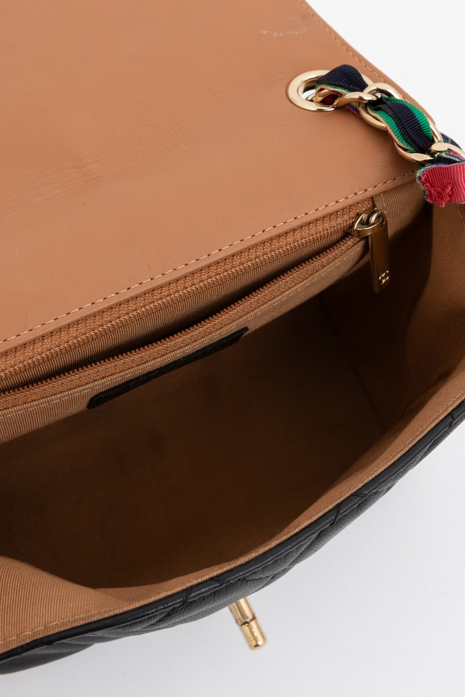 Ribbon Chain Small Flap Bag