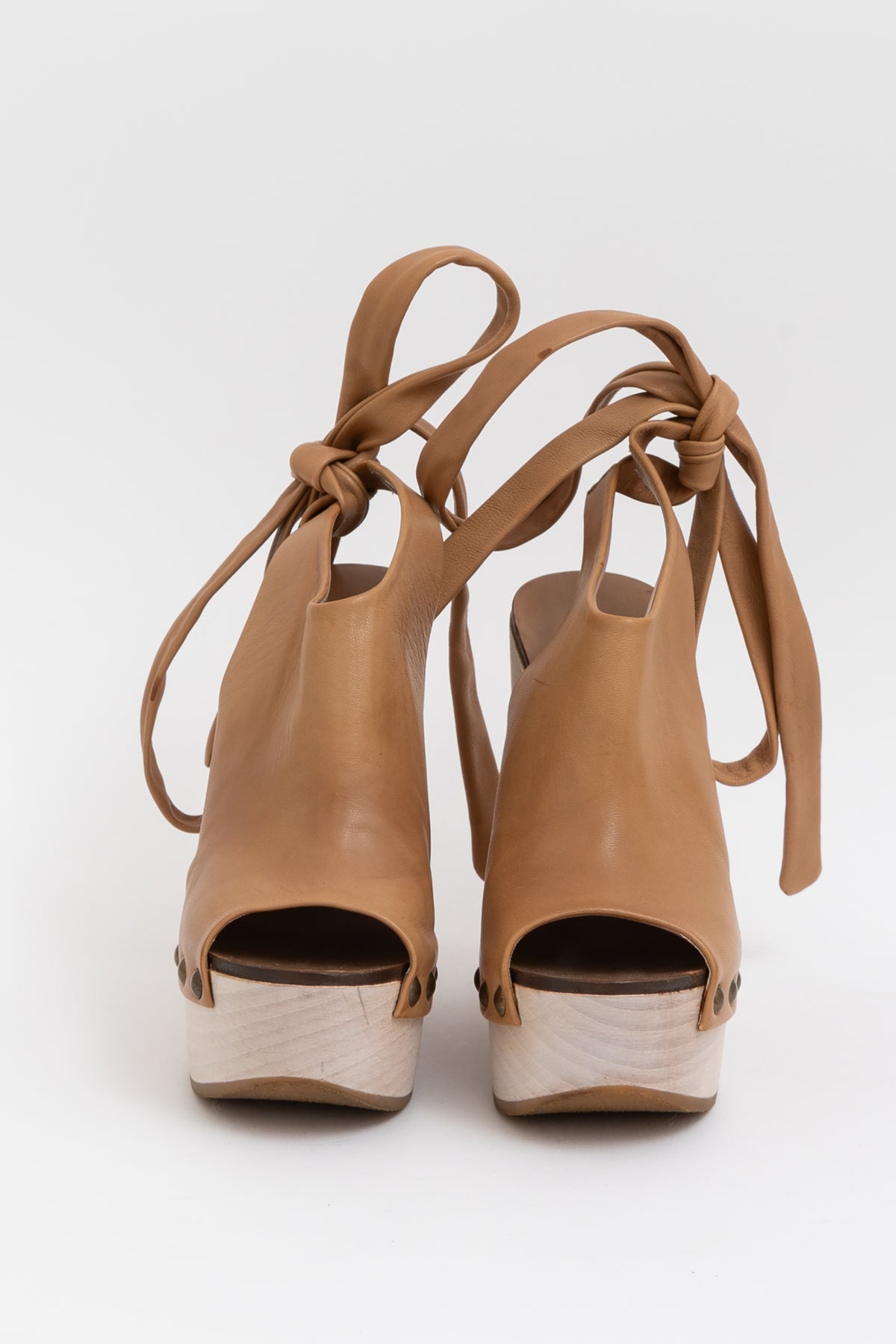 Wedge Platform Ankle Tie Sandals