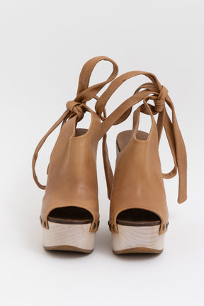 Wedge Platform Ankle Tie Sandals