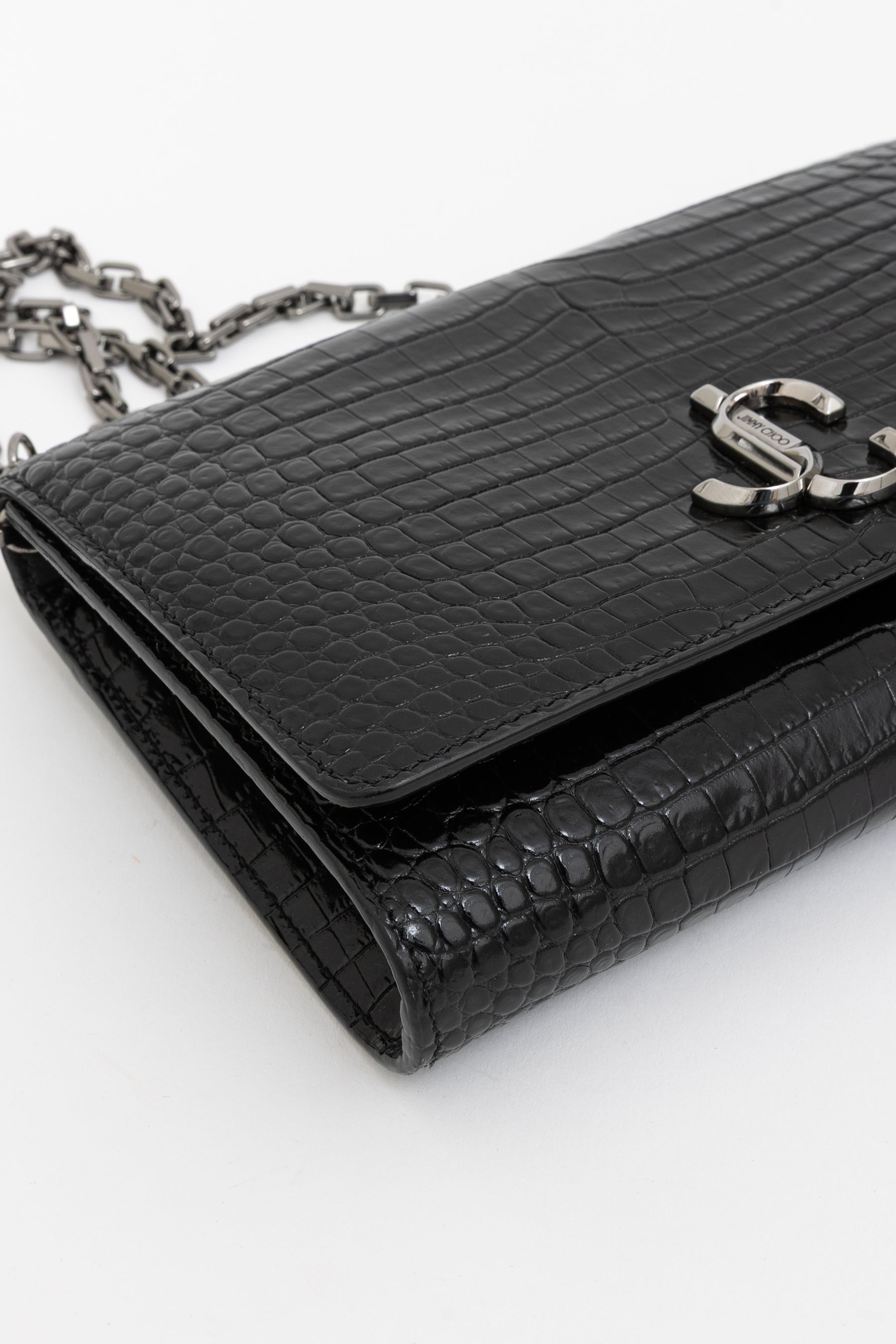 Palace Croc-Embossed Crossbody Bag