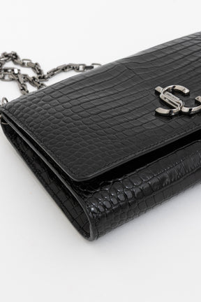 Palace Croc-Embossed Crossbody Bag
