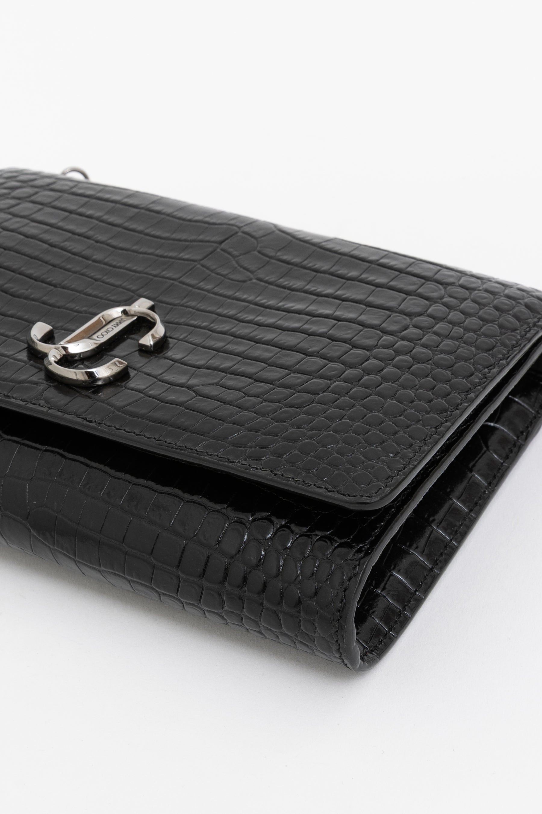 Palace Croc-Embossed Crossbody Bag