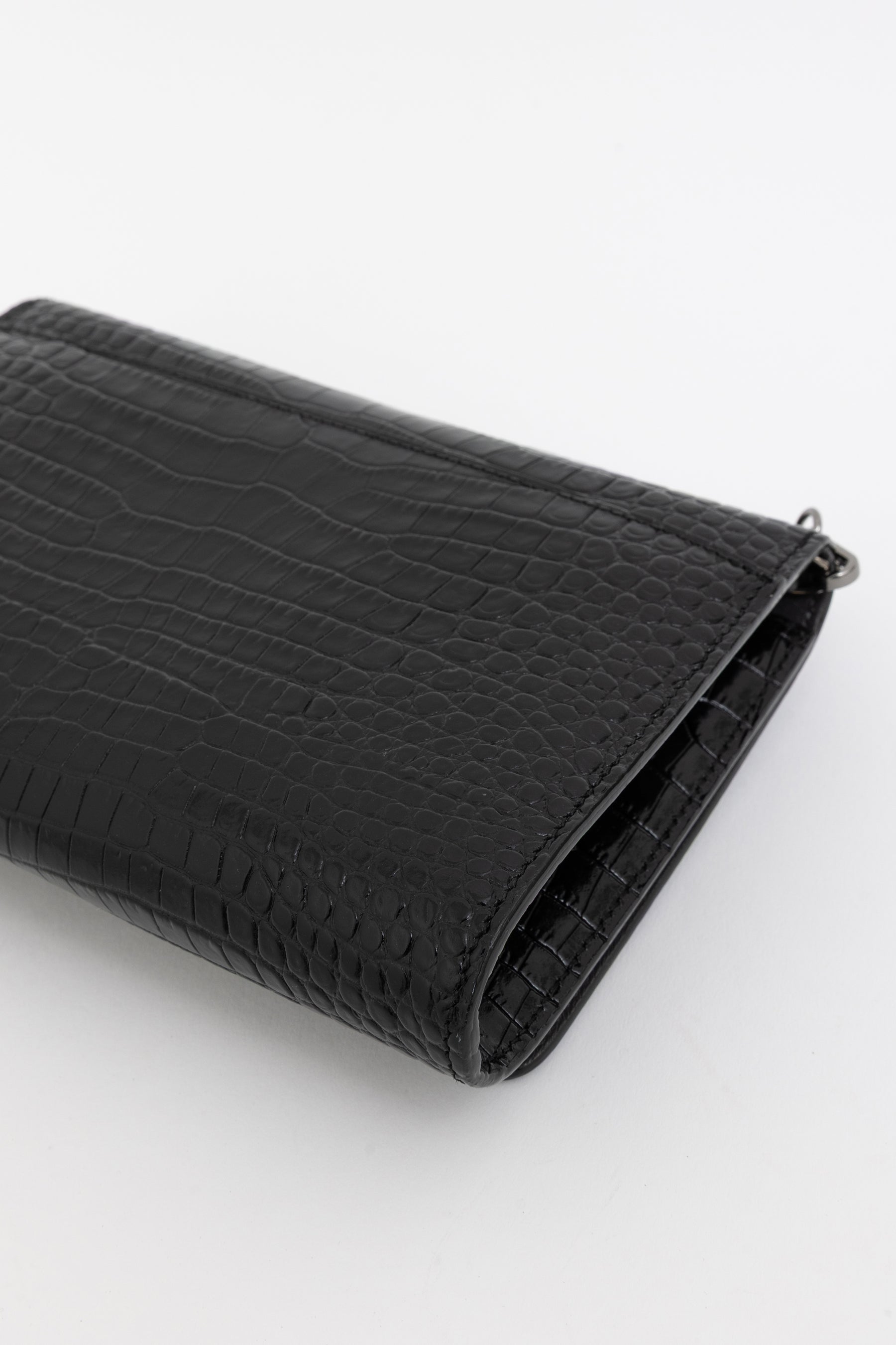 Palace Croc-Embossed Crossbody Bag