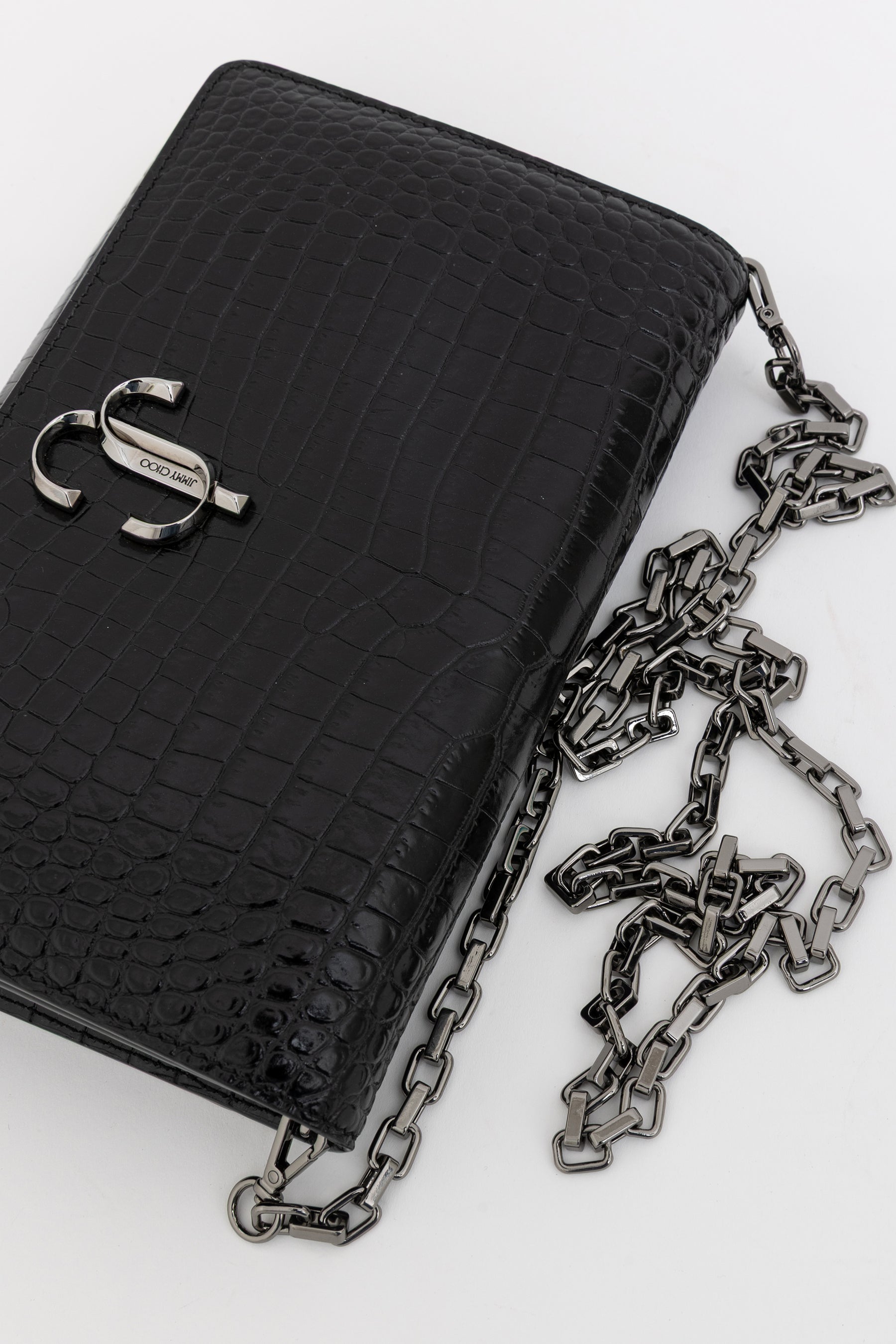 Palace Croc-Embossed Crossbody Bag