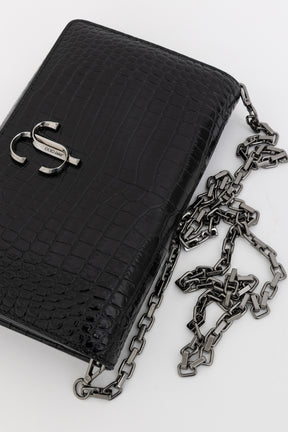 Palace Croc-Embossed Crossbody Bag