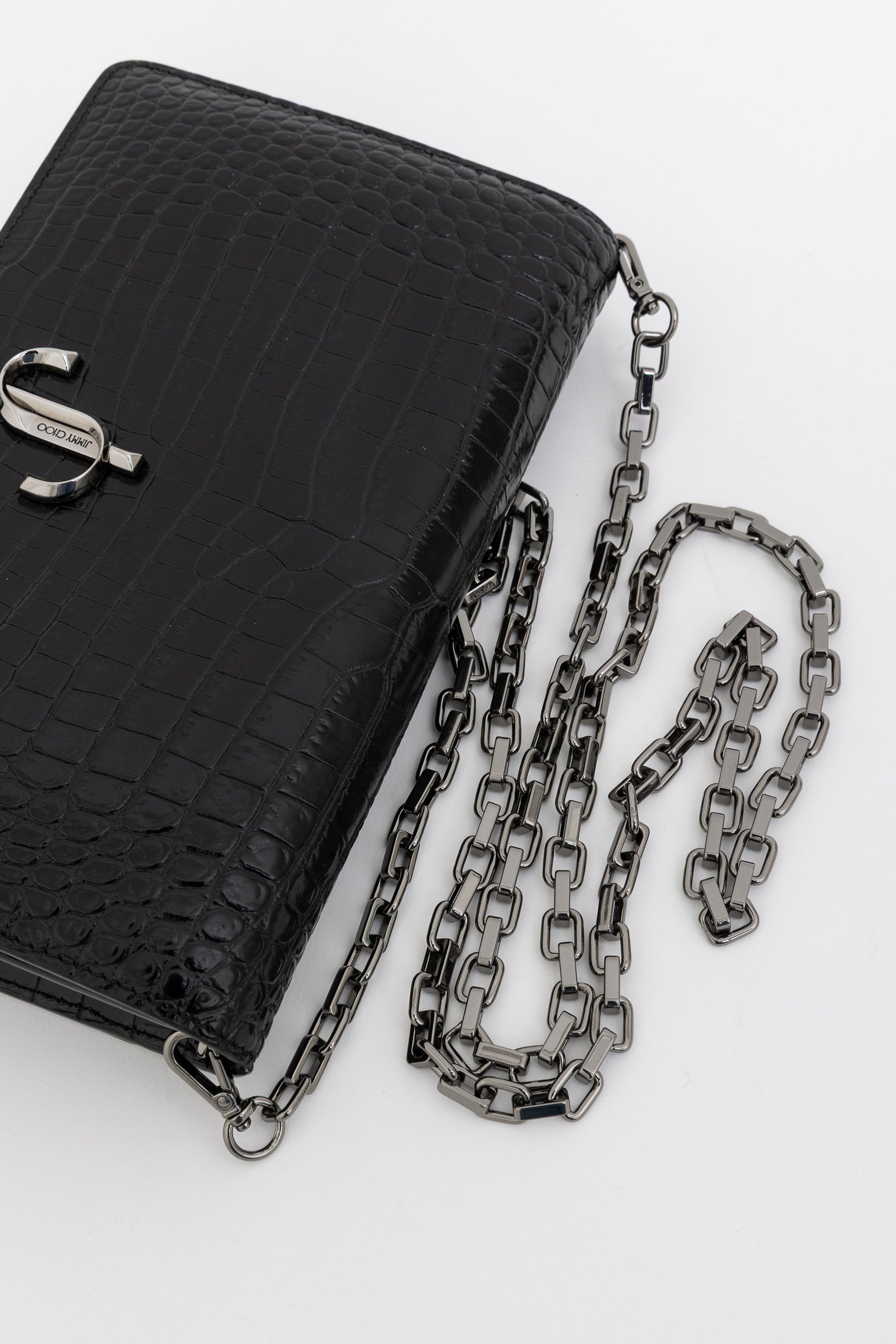 Palace Croc-Embossed Crossbody Bag