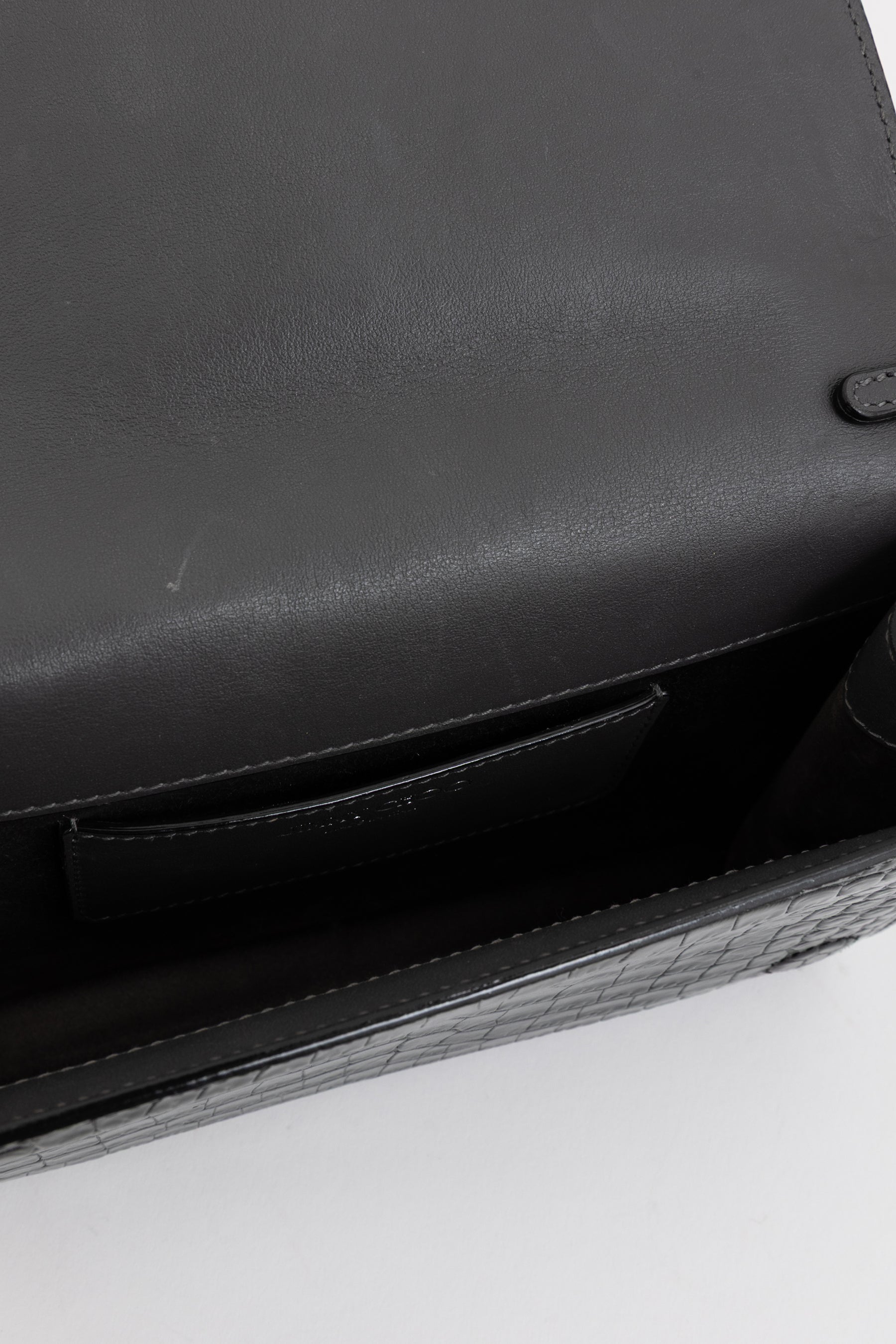 Palace Croc-Embossed Crossbody Bag