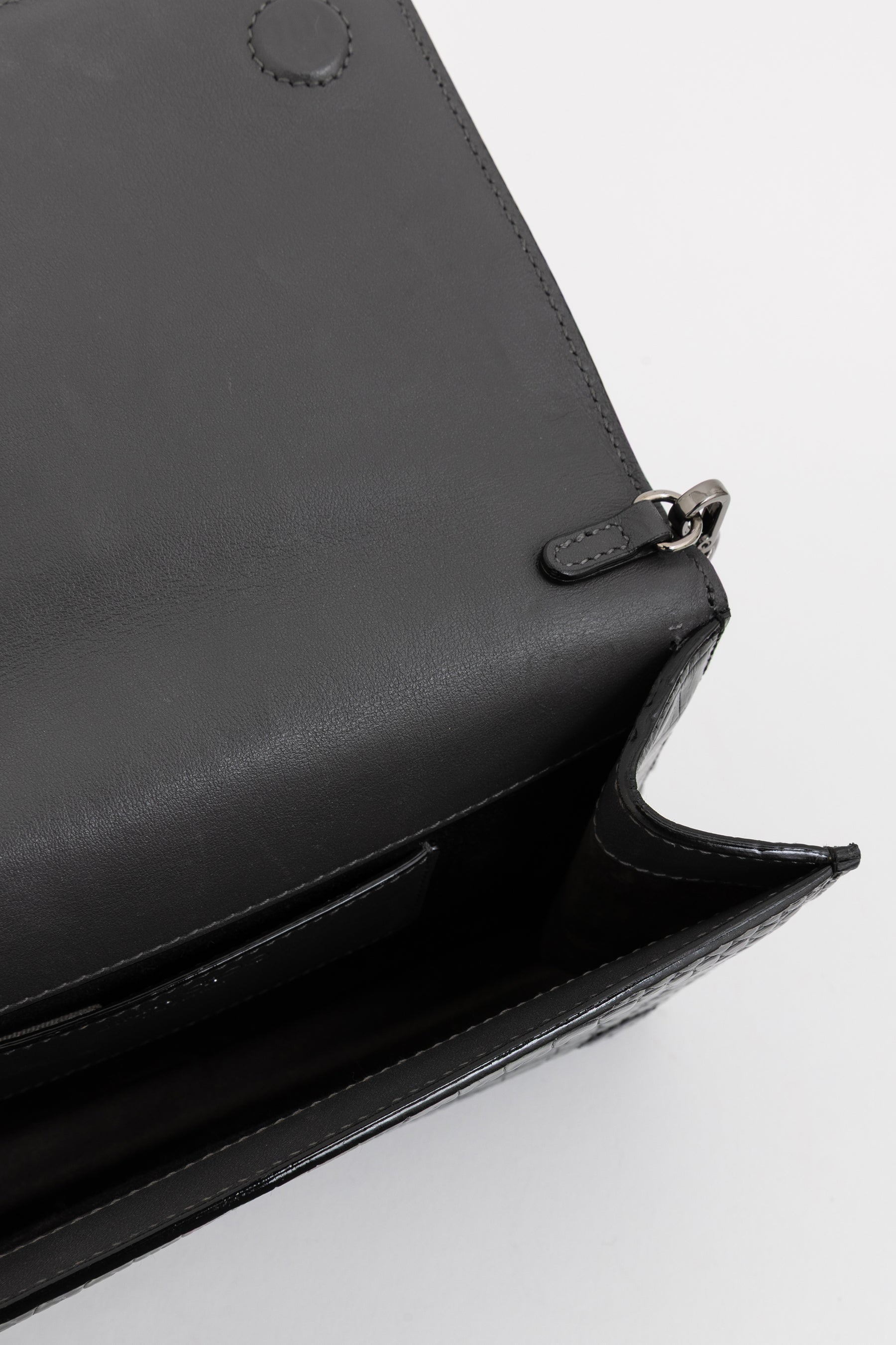 Palace Croc-Embossed Crossbody Bag