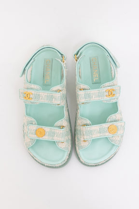 Tweed Dad Sandals