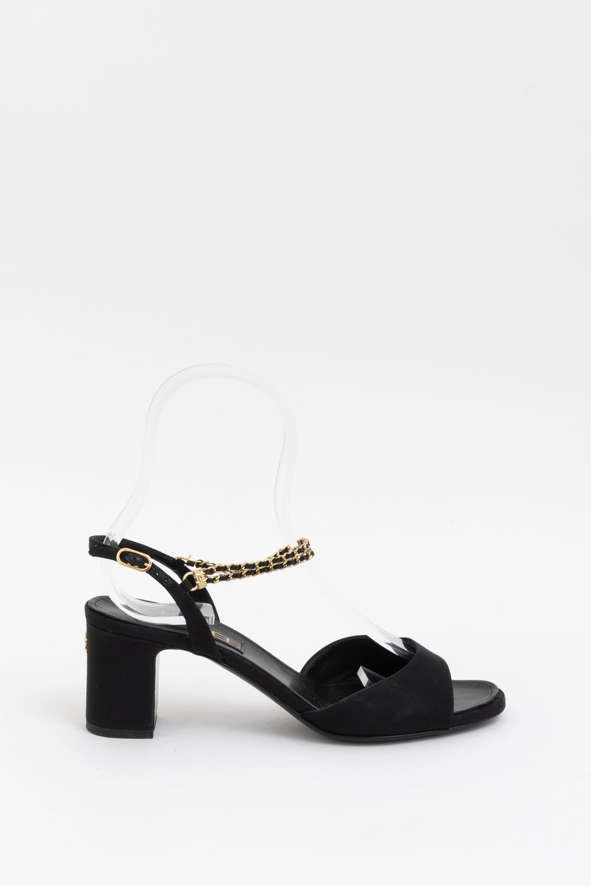 Chain Slingback Heels