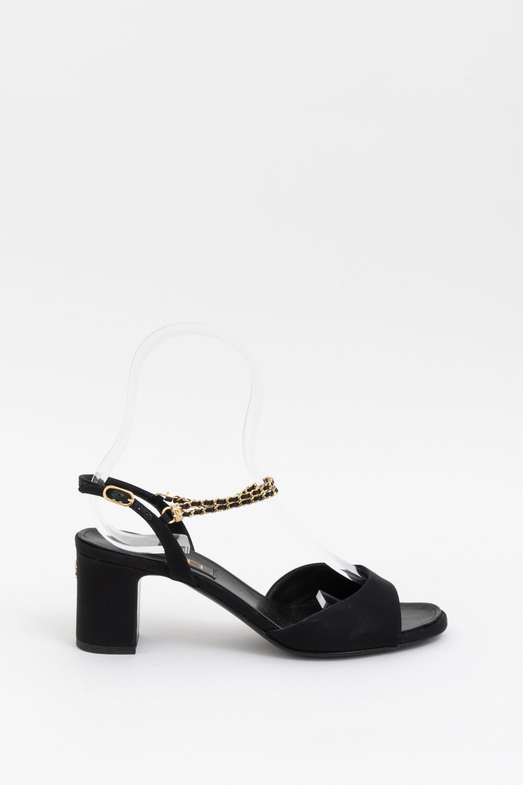 Chain Slingback Heels