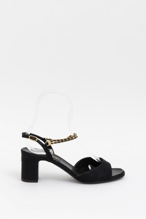 Chain Slingback Heels