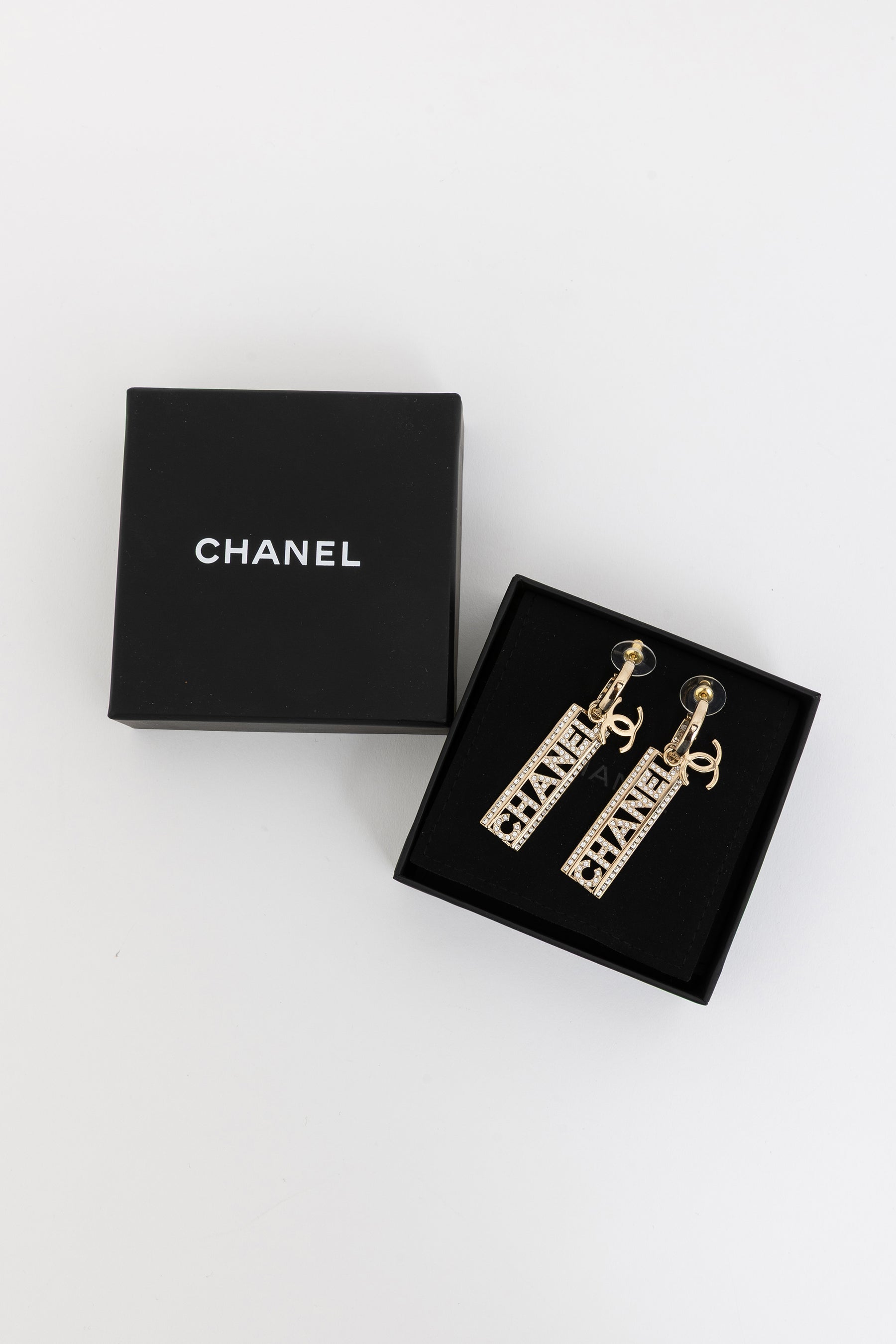 Logo Drop Earrings