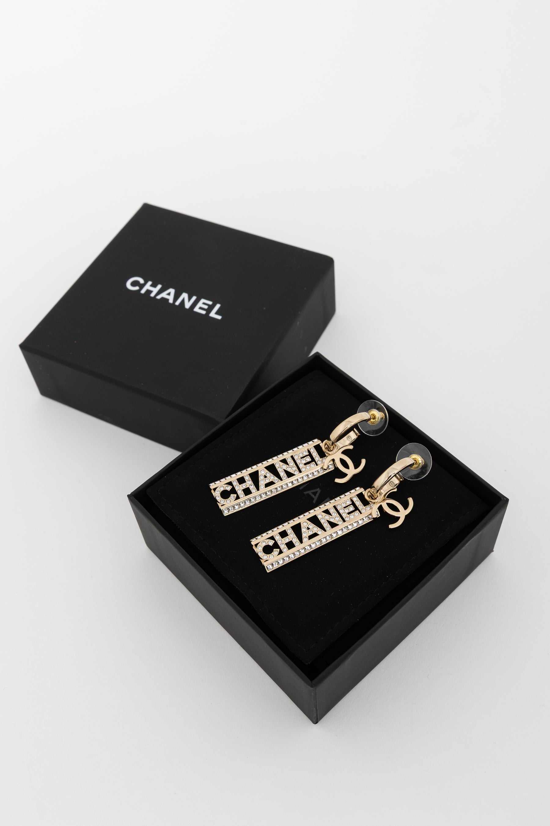 Logo Drop Earrings