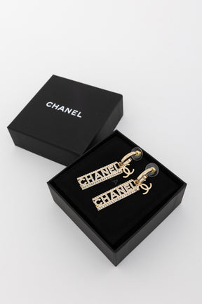 Logo Drop Earrings