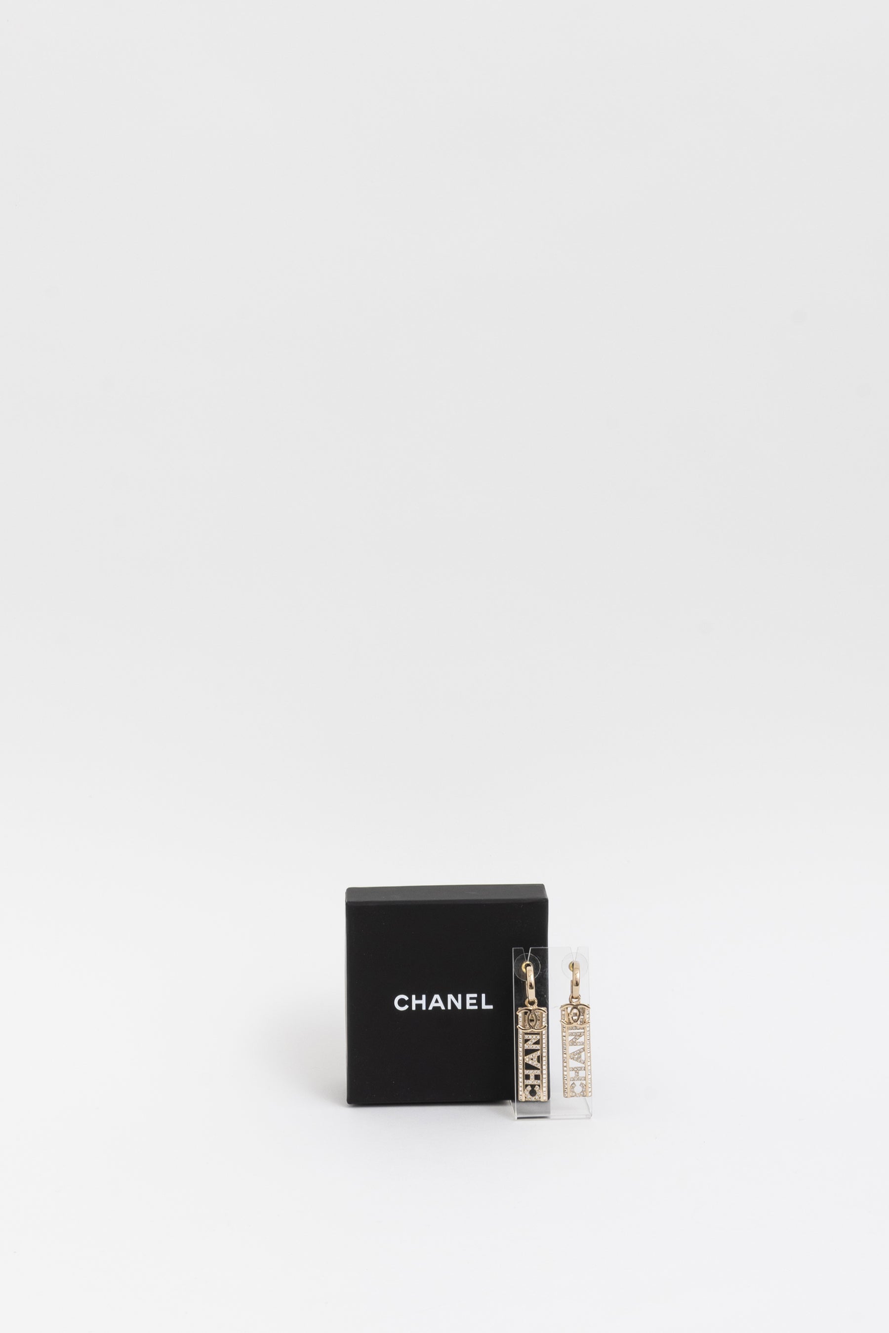 Logo Drop Earrings