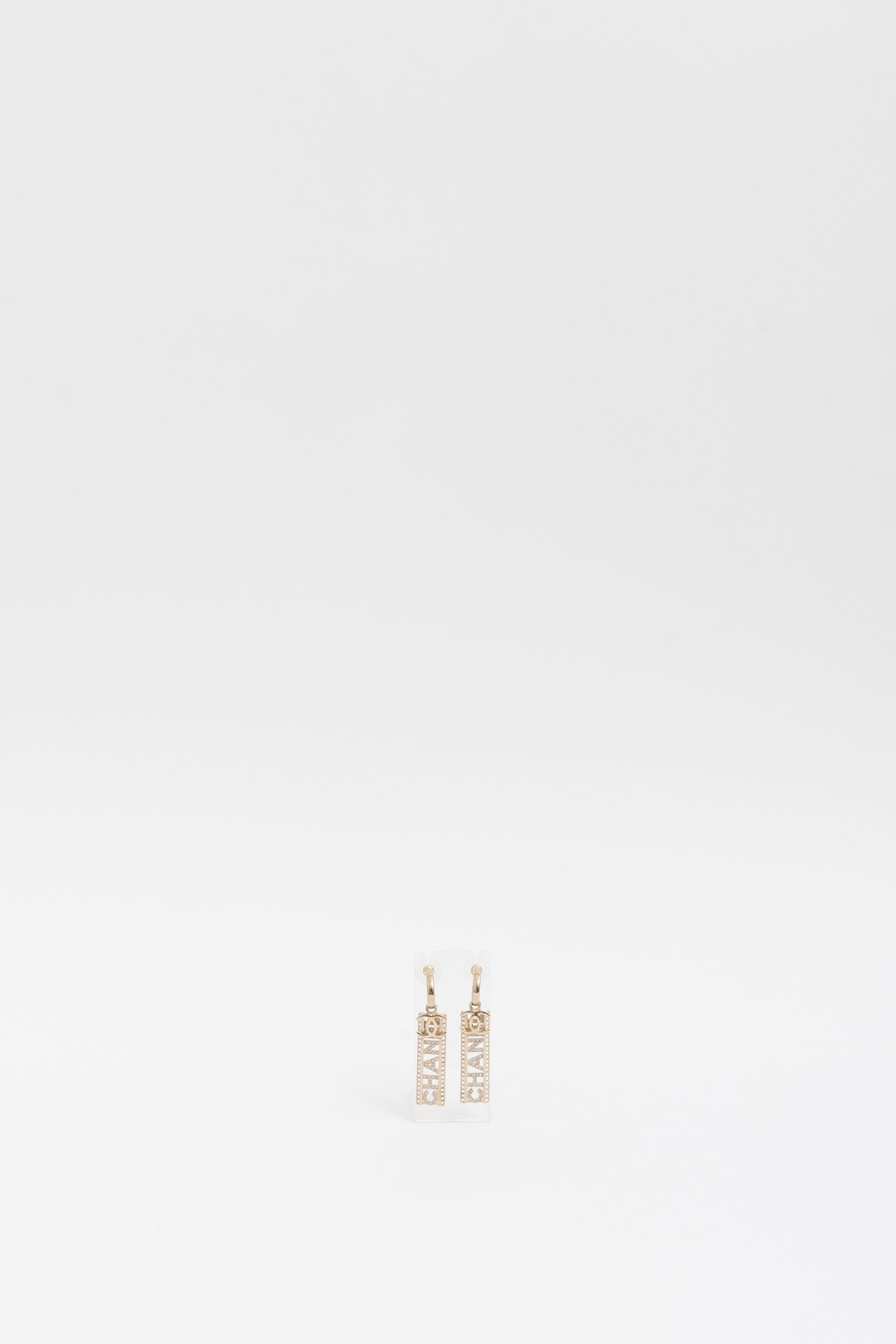Logo Drop Earrings