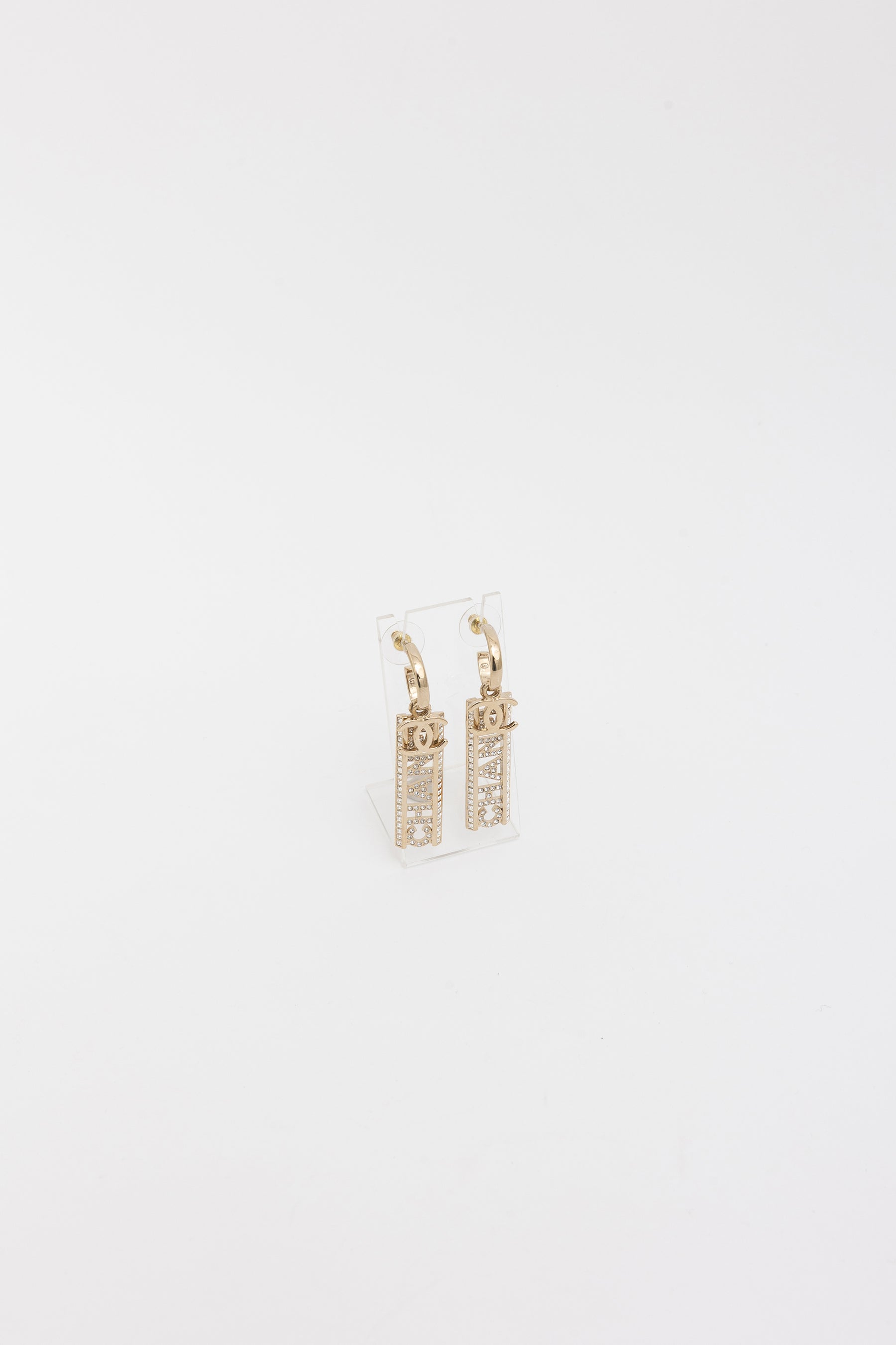 Logo Drop Earrings