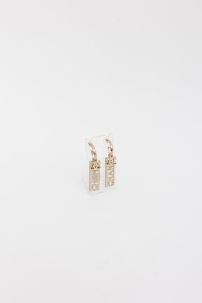 Logo Drop Earrings