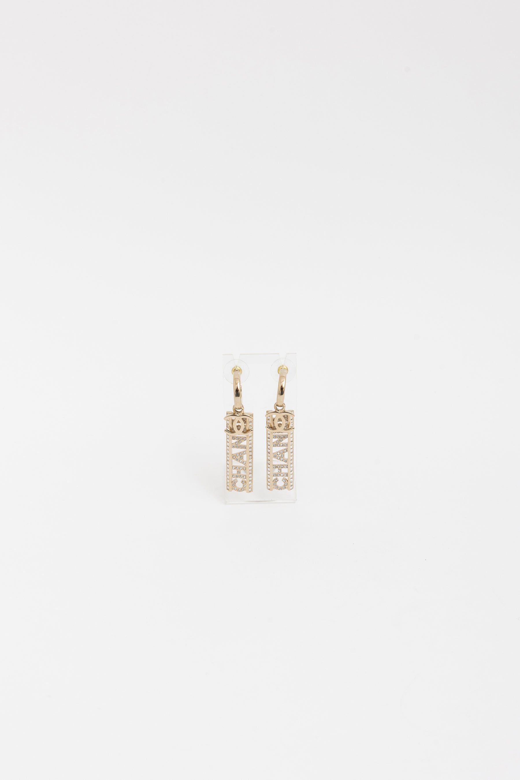 Logo Drop Earrings