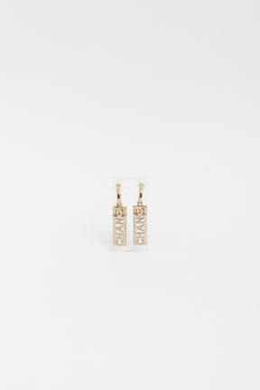 Logo Drop Earrings