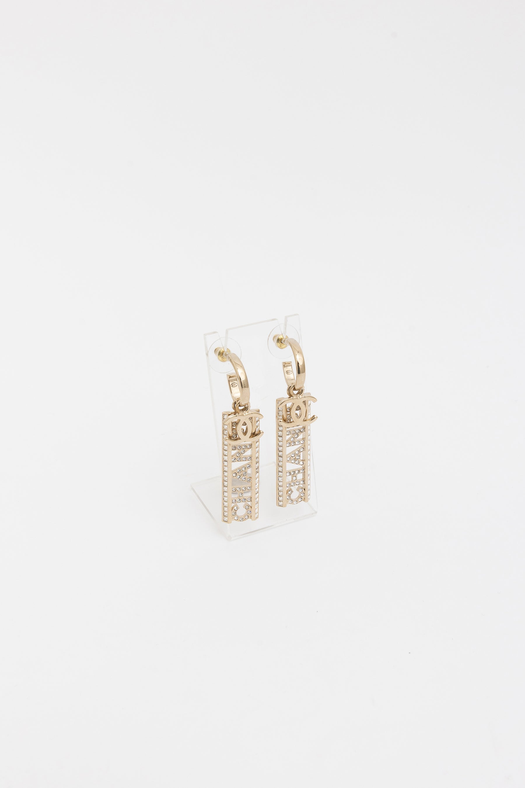 Logo Drop Earrings