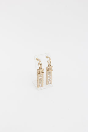 Logo Drop Earrings