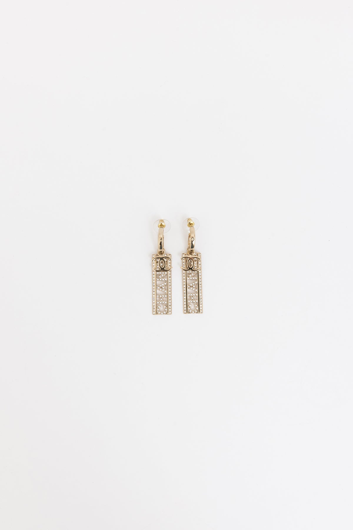 Logo Drop Earrings