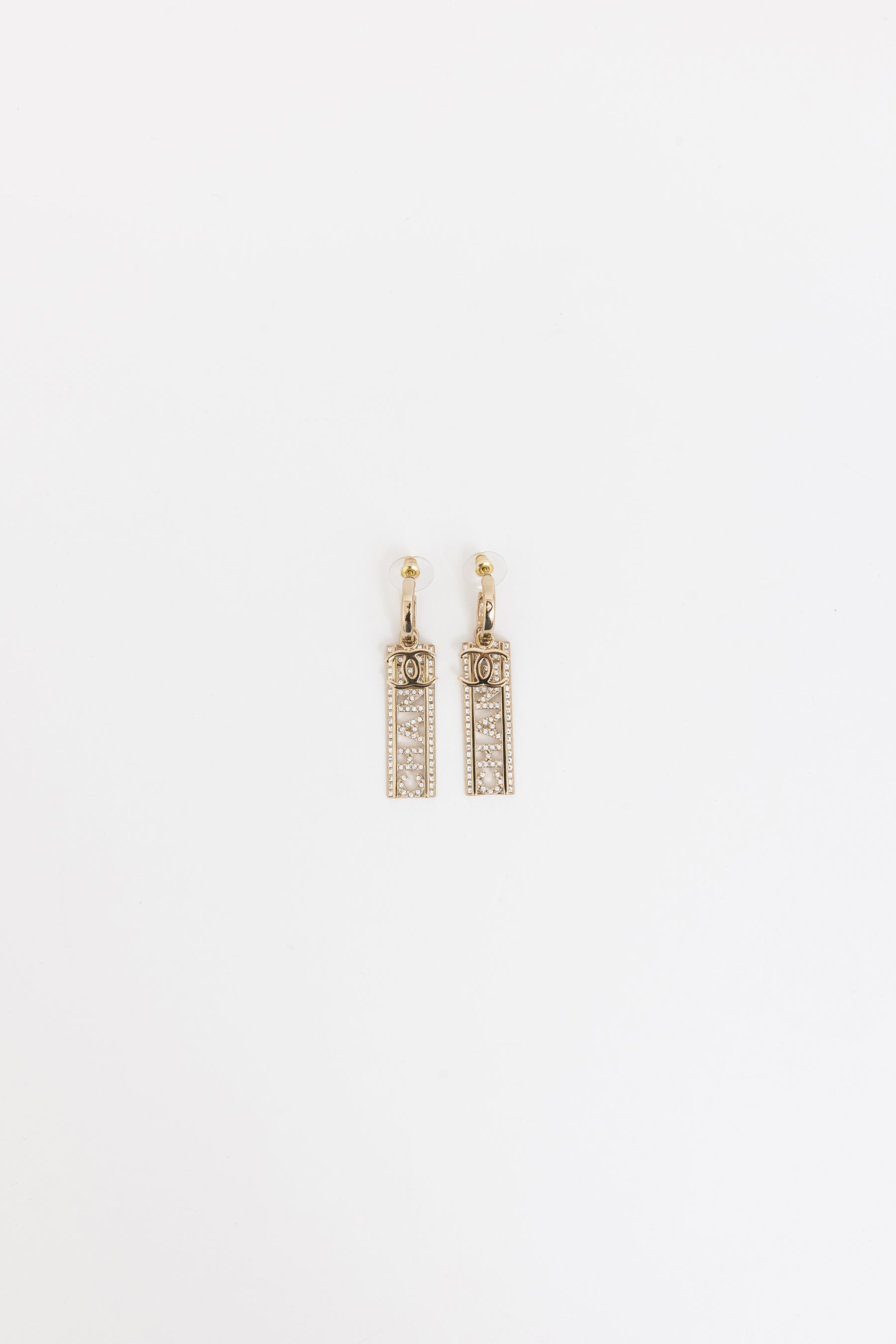 Logo Drop Earrings