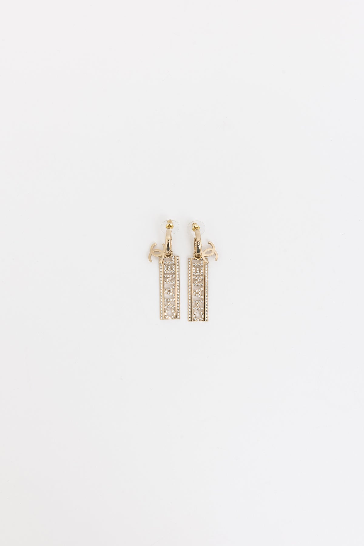 Logo Drop Earrings