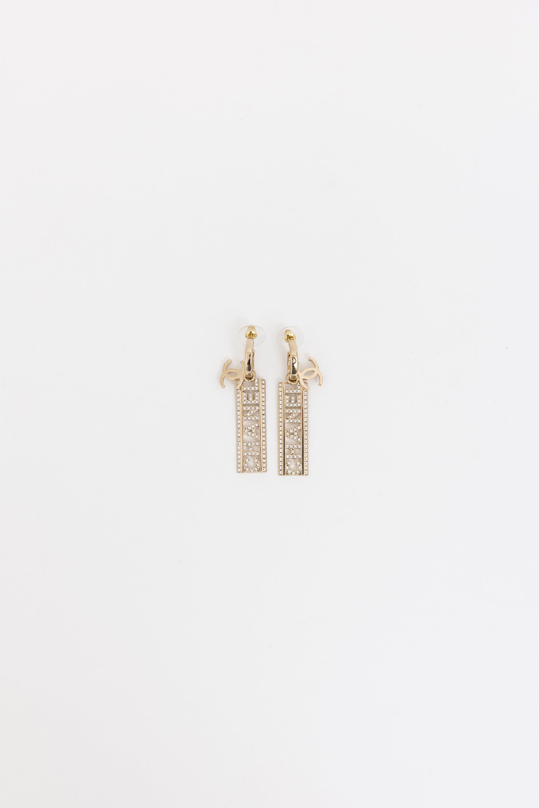 Logo Drop Earrings