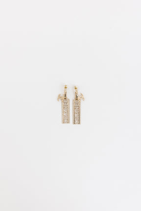 Logo Drop Earrings