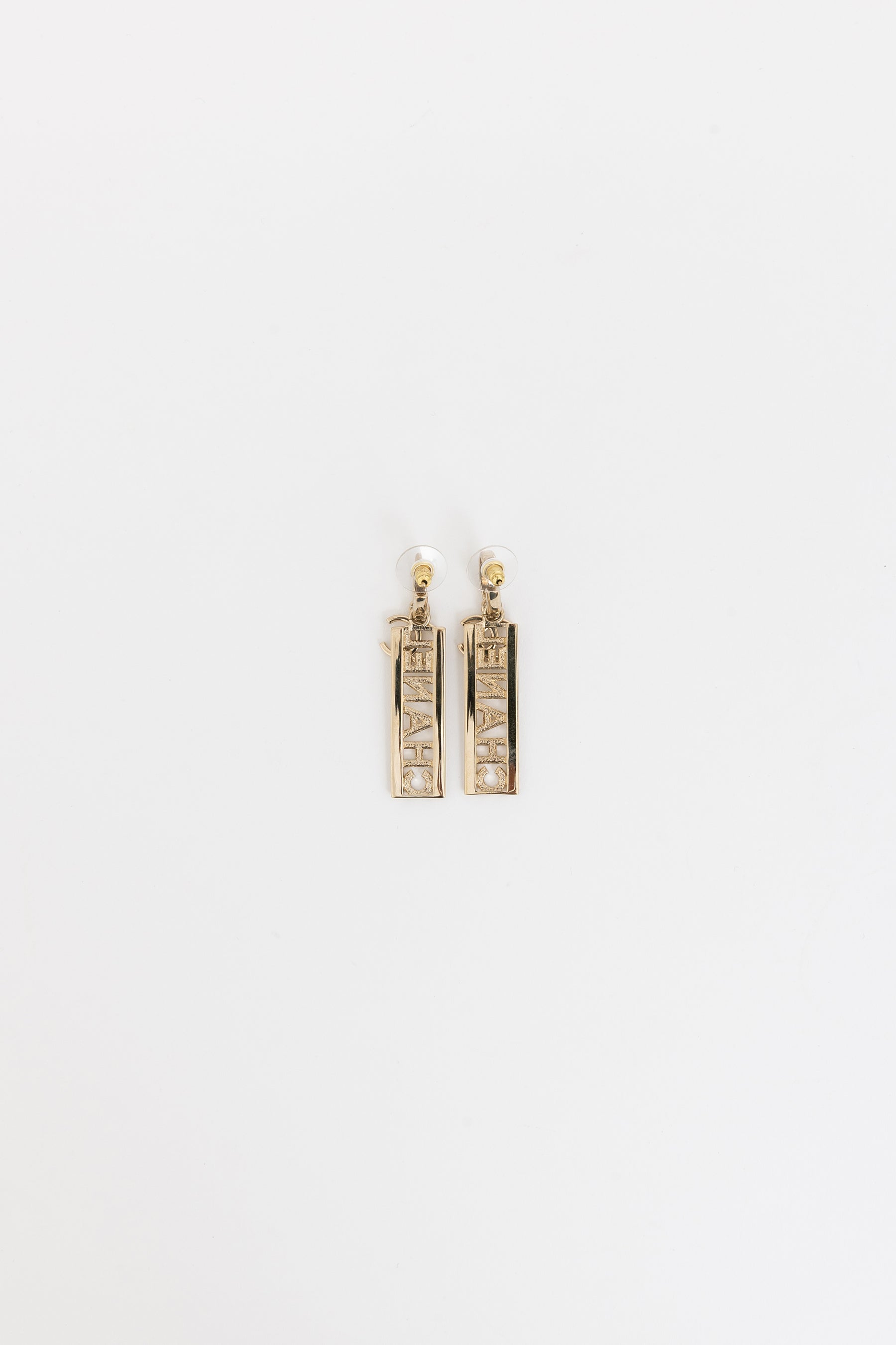 Logo Drop Earrings