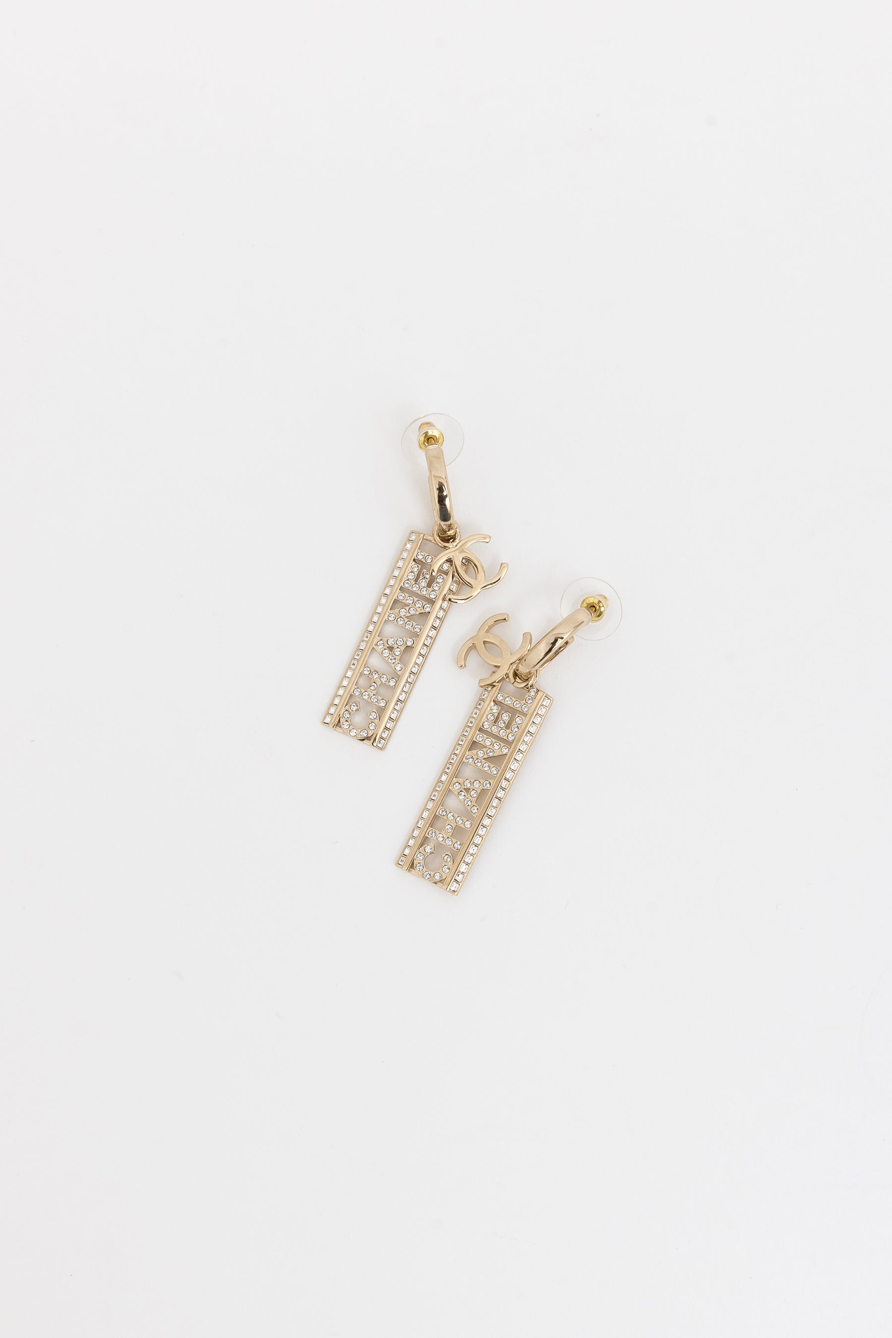 Logo Drop Earrings