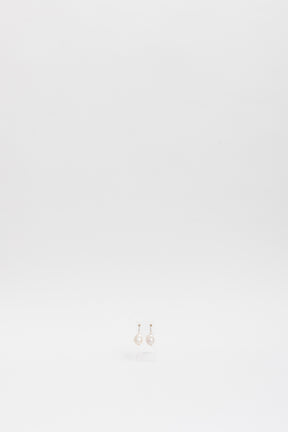 Diamond Bar Baroque Pearl Earrings