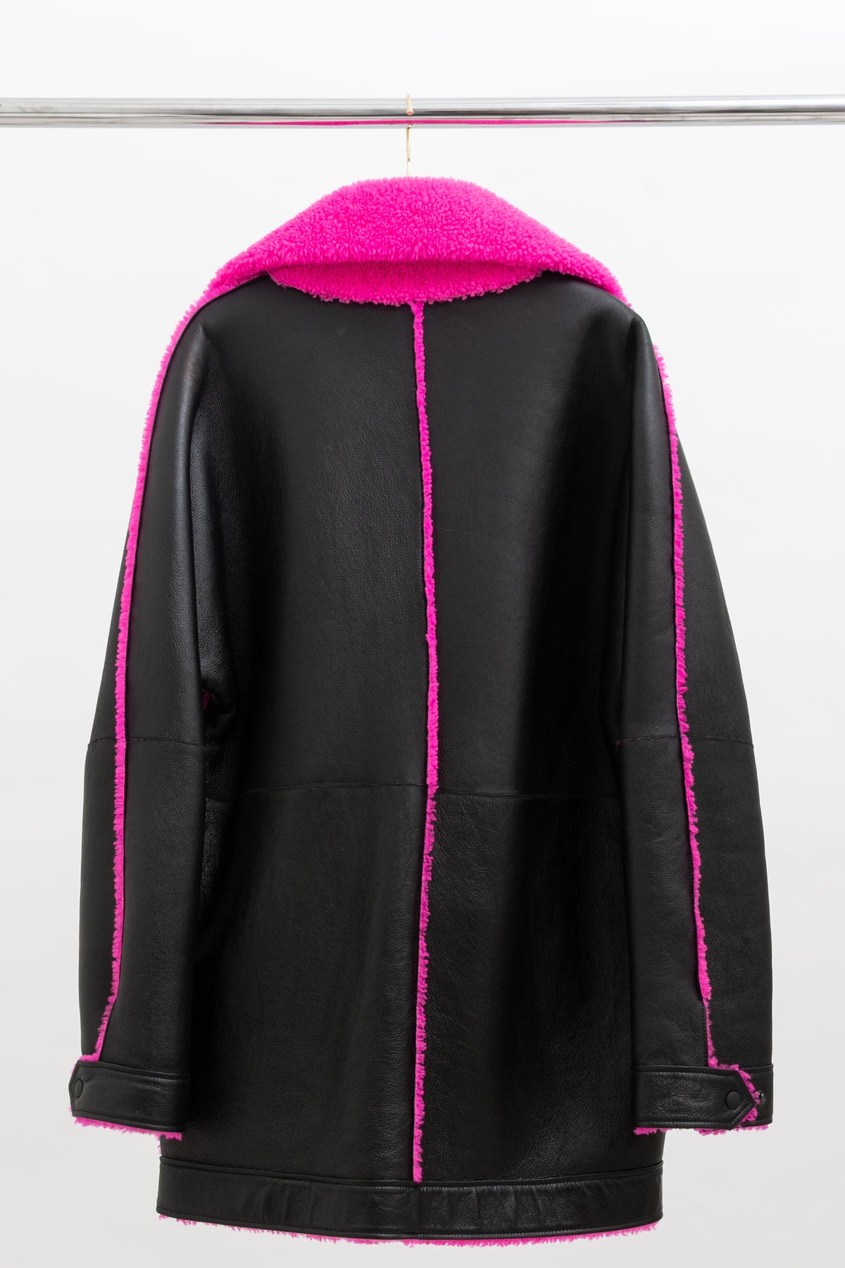 Reversible Shearling Pea Coat